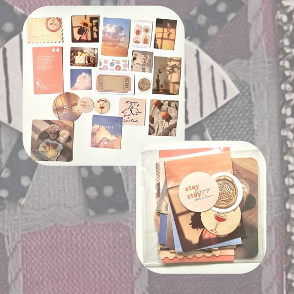 🏷️ aesthetic sunset clouds paper coated cards & frames scrapbooking - Picture 3 of 11